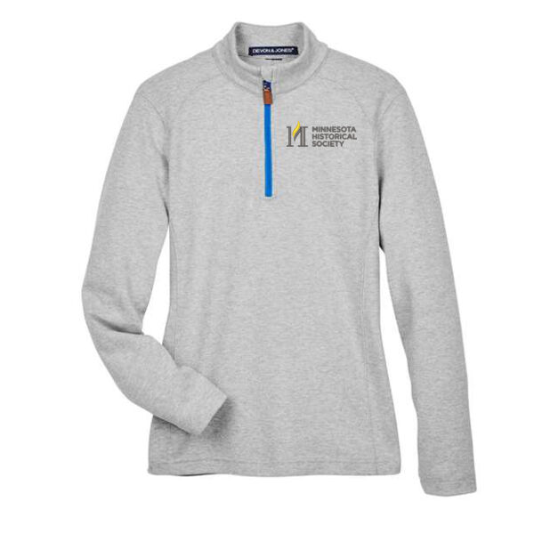 Devon & Jones Women's DRYTEC20 Performance Quarter Zip Pullover - Embroidered Logo Thumbnail