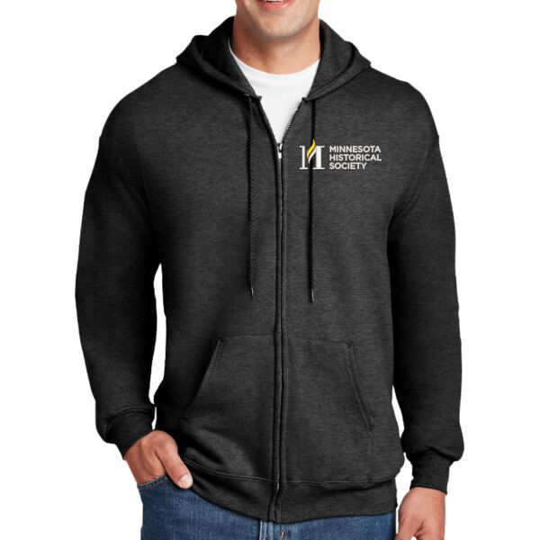 Hanes Ultimate Cotton Full Zip Hooded Sweatshirt - Embroidered Logo Thumbnail
